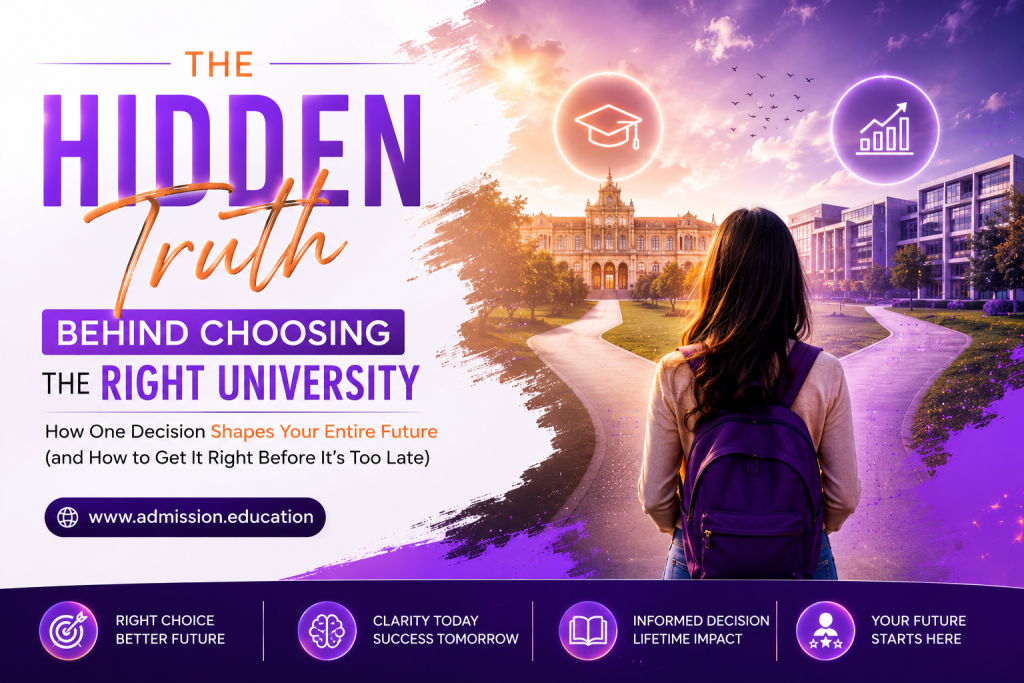 The Hidden Truth Behind Choosing the Right University How One Decision Shapes Your Entire Future (and How to Get It Right Before It’s Too Late)